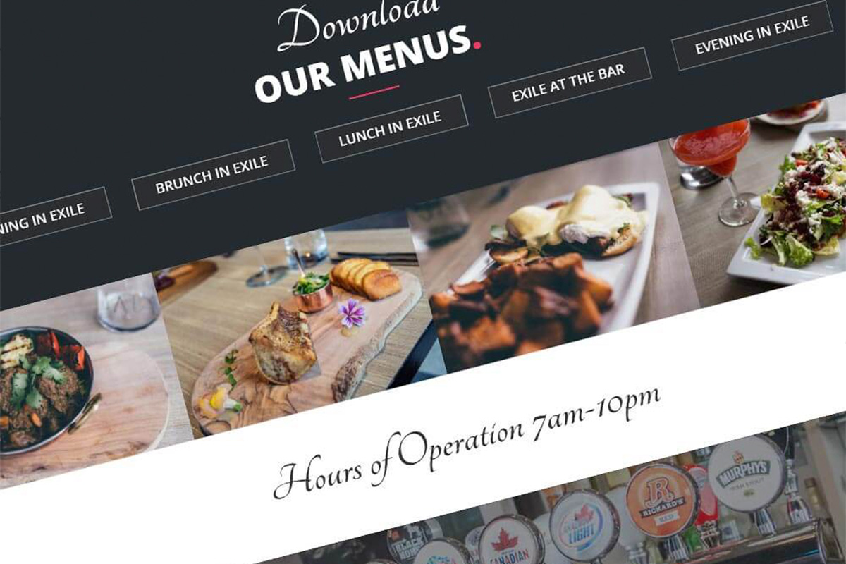 Exile Restaurant  Design WaterWerks Agency